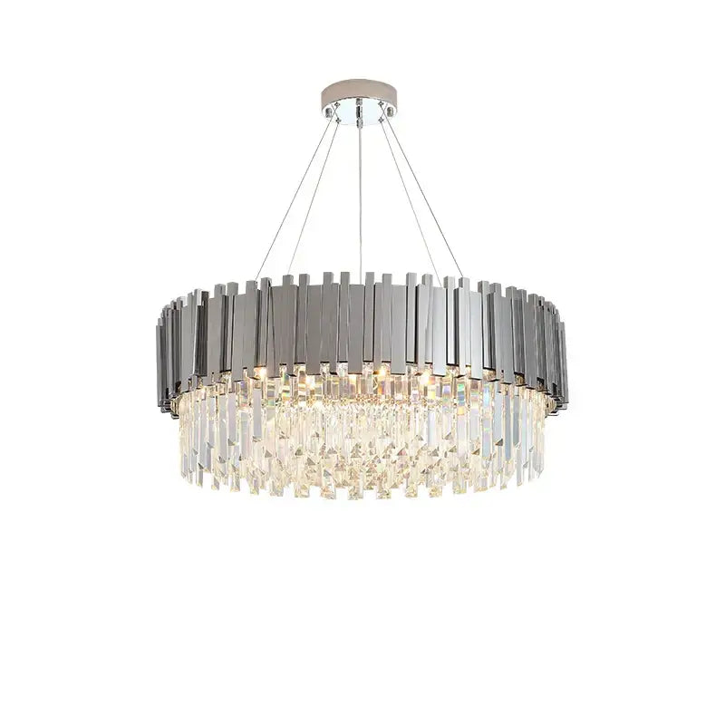 DecorBites™ Art Deco Crystal LED Chandelier - 4 Tier Gold Silver Designer Lighting