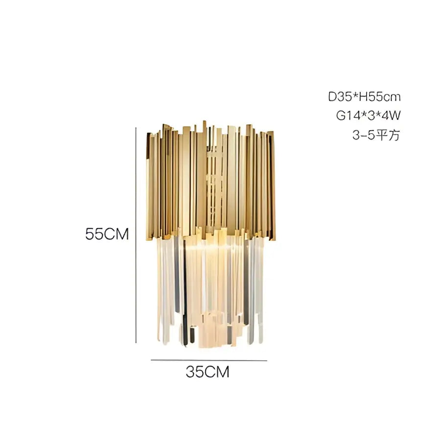 DecorBites™ Art Deco Crystal LED Chandelier - 4 Tier Gold Silver Designer Lighting