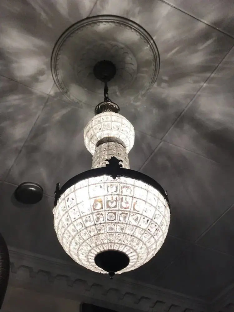 DecorBites™ Art Deco Crystal LED Chandelier in 2 Sizes for Parlor, Bedroom, Lobby, Hotel