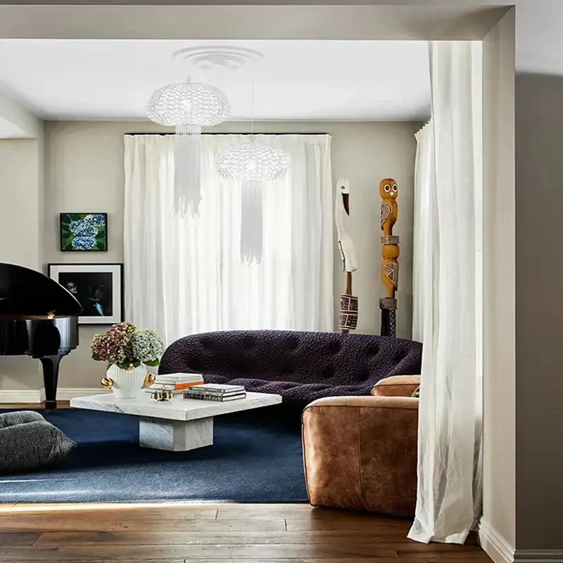 DecorBites™ Art Deco Dimmable Hanging Chandelier Lighting for Foyer and Dining Room