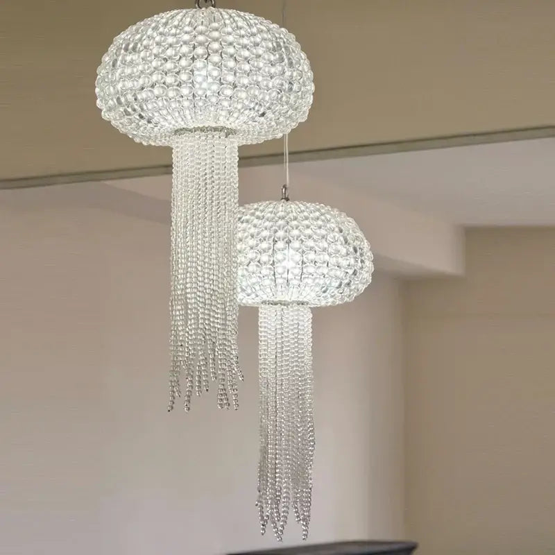 DecorBites™ Art Deco Dimmable Hanging Chandelier Lighting for Foyer and Dining Room