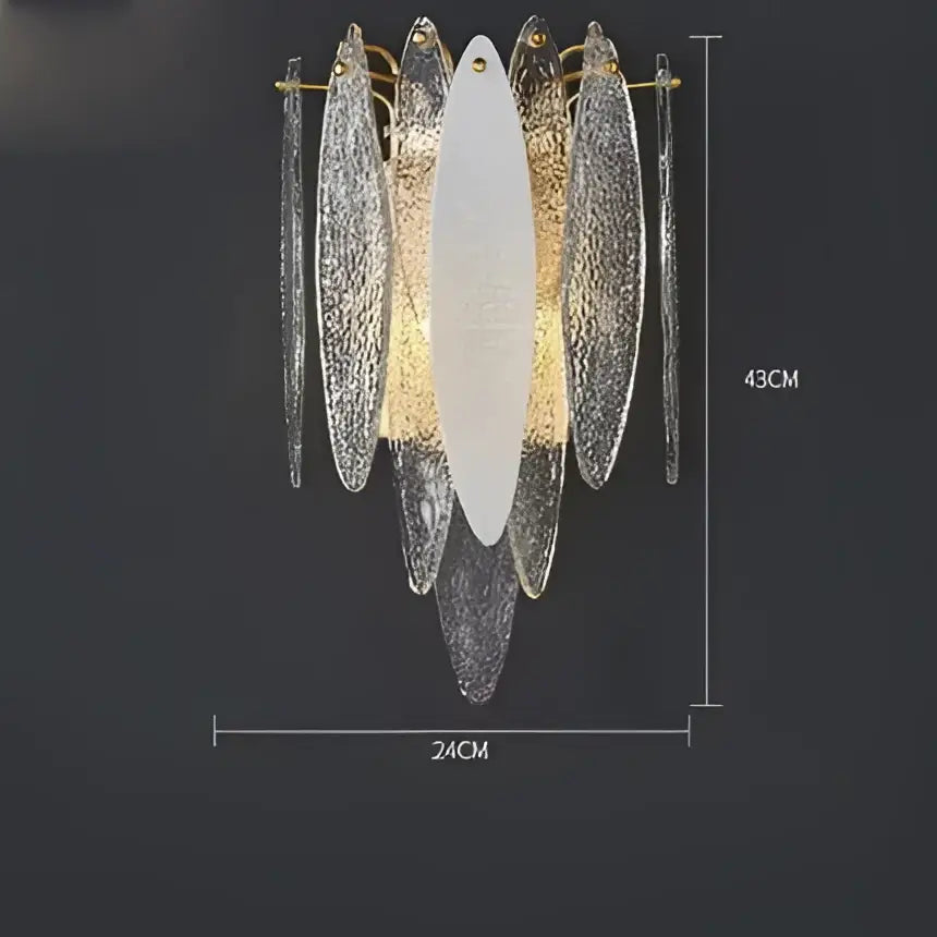DecorBites™ Art Deco Glass Iron LED Chandelier for Dinning Room