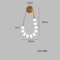 DecorBites™ Art Deco Glass LED Wall Sconce Black Gold Bedroom Corridor Lighting