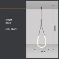 DecorBites™ Art Deco Gold Black LED Designer Pendant Light for Dinning Room