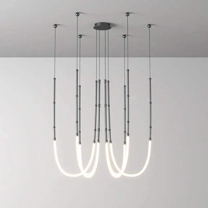 DecorBites™ Art Deco Gold Black LED Designer Pendant Light for Dinning Room