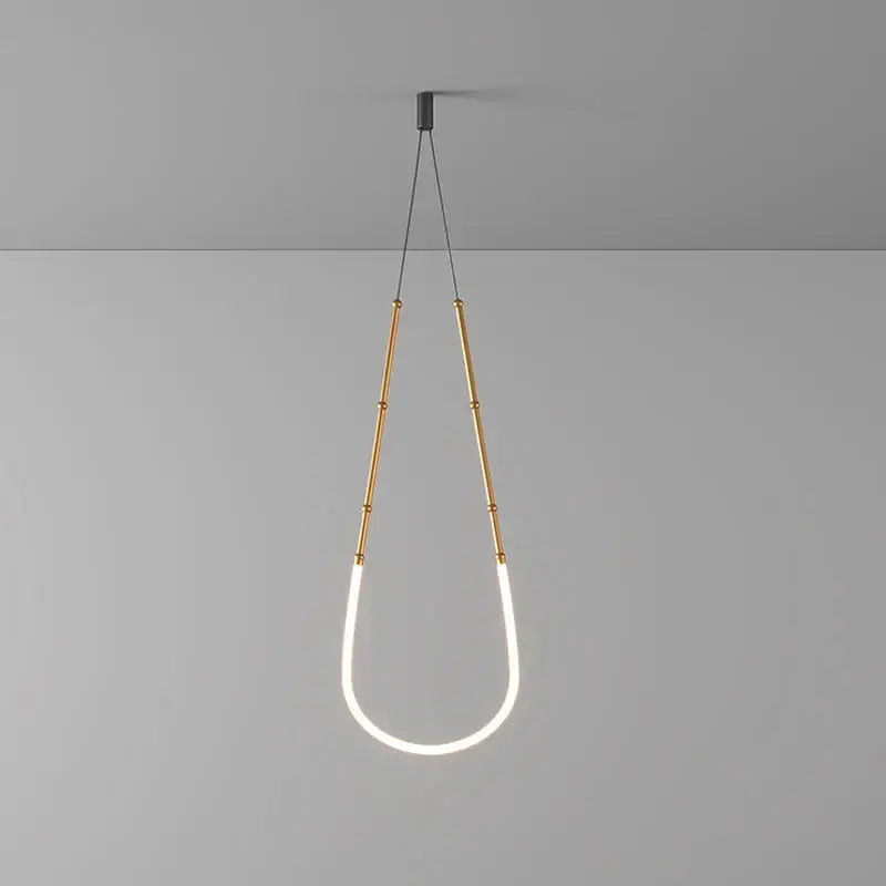 DecorBites™ Art Deco Gold Black LED Designer Pendant Light for Dinning Room