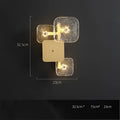 DecorBites™ Art Deco Golden Copper Glass Chandelier LED Lighting Fixture