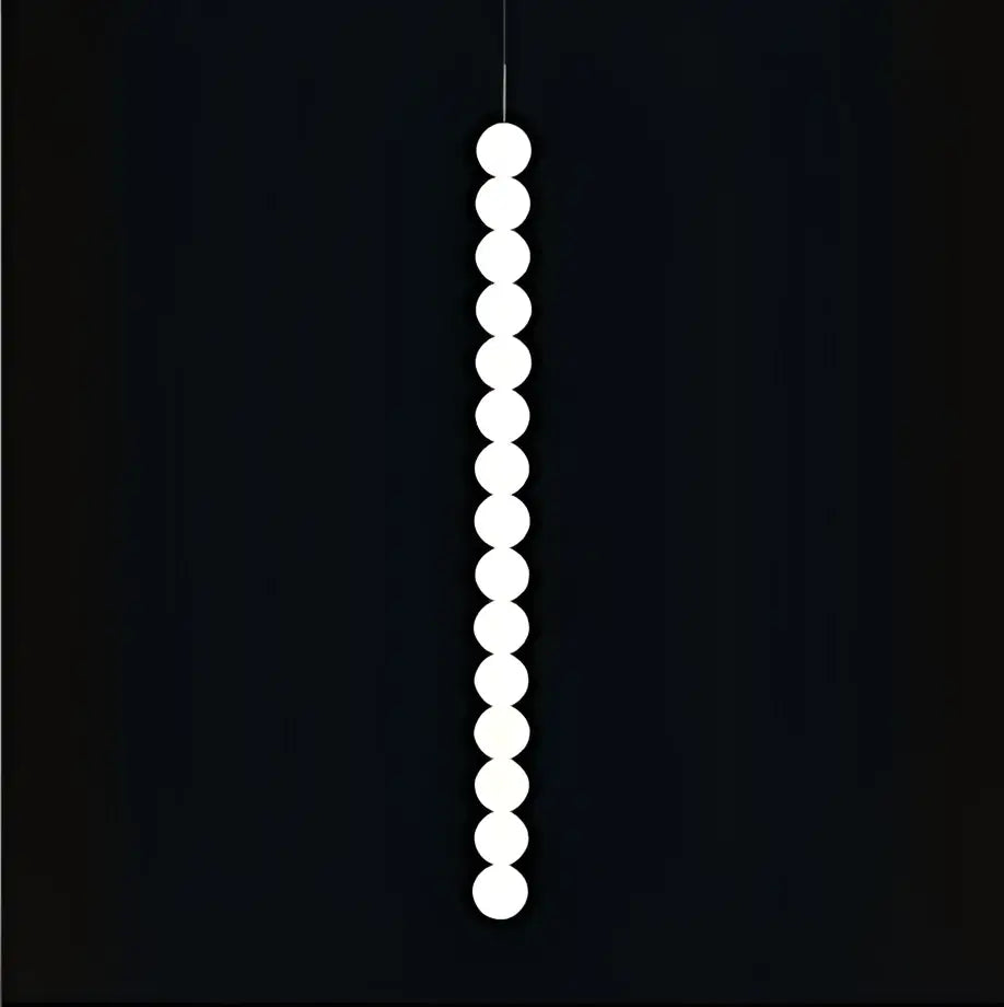 DecorBites™ Art Deco LED Glass Pingpong Pendant Light in Gold Chrome Black.