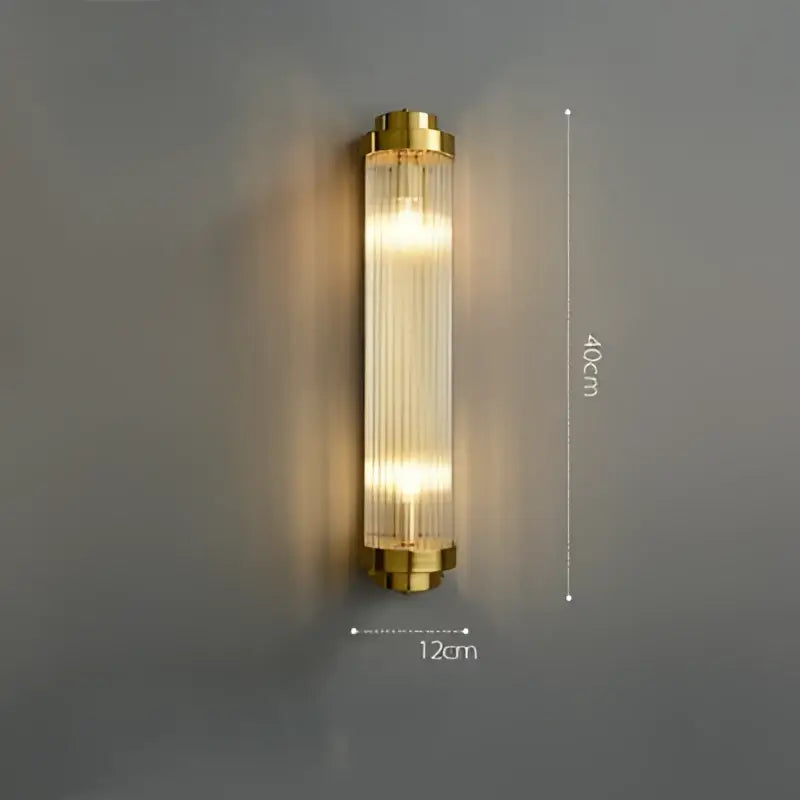 DecorBites™ Art Deco LED Stainless Steel Crystal Wall Sconce, Bedroom Corridor Golden Black Wall Light
