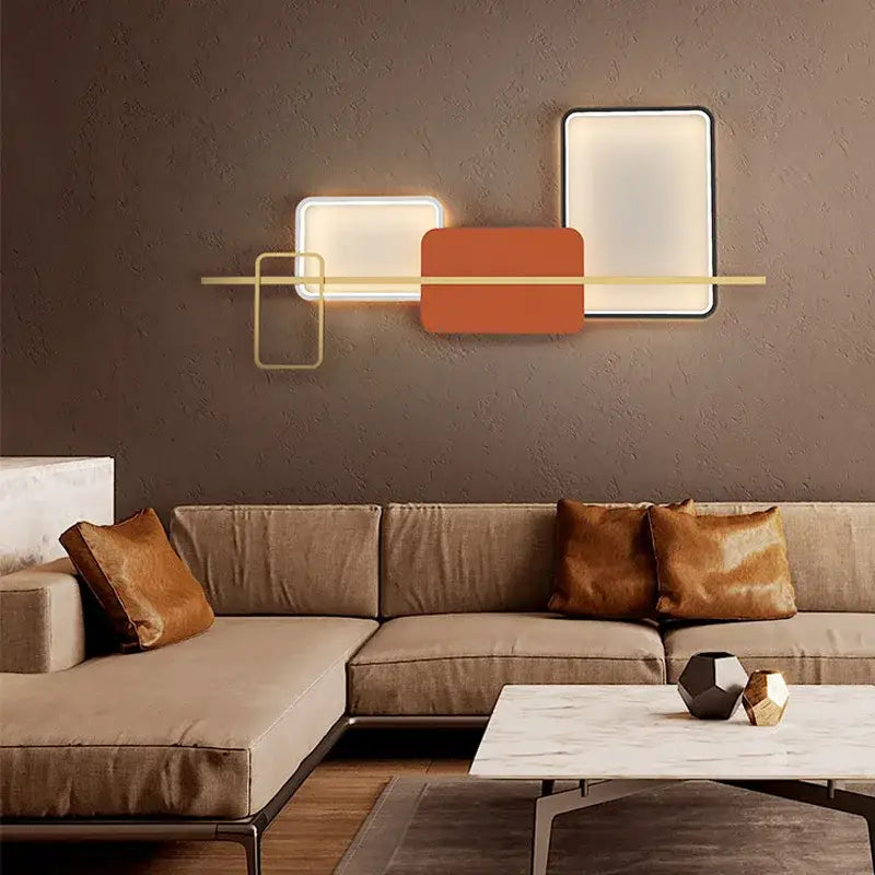 مصباح جداري LED من DecorBites™ آرت ديكو 70/120 سم، شمعدان معدني لغرفة النوم وغرفة المعيشة والفنادق