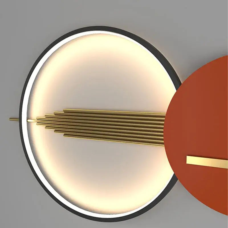 مصباح جداري LED من DecorBites™ آرت ديكو 70/120 سم، شمعدان معدني لغرفة النوم وغرفة المعيشة والفنادق