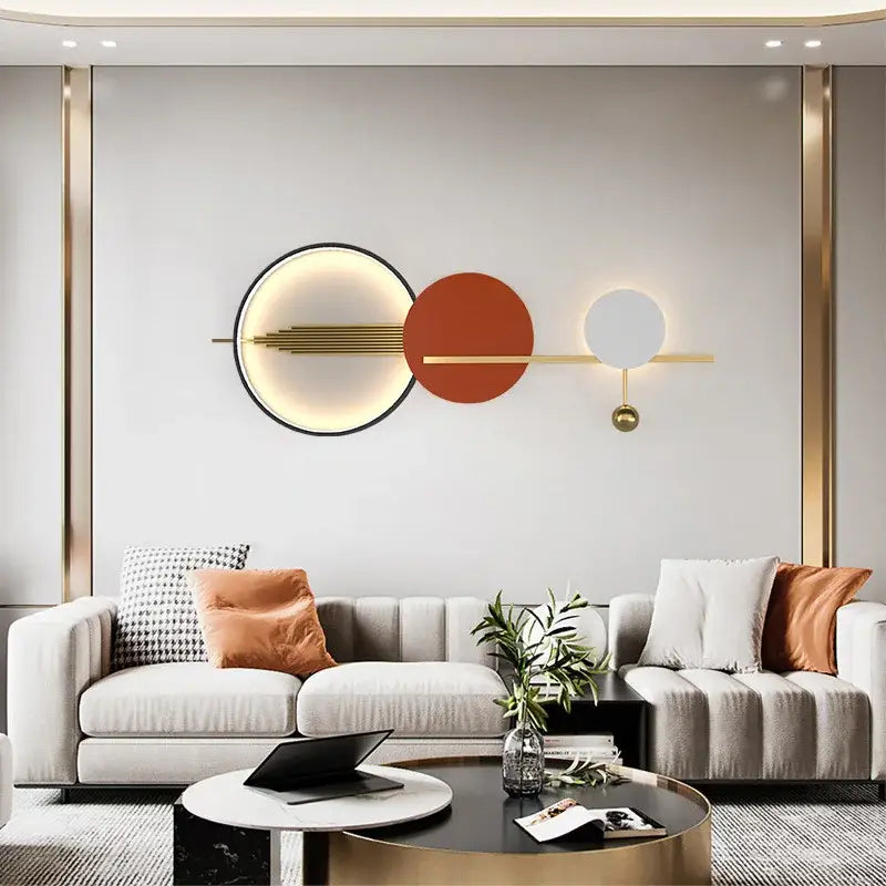 مصباح جداري LED من DecorBites™ آرت ديكو 70/120 سم، شمعدان معدني لغرفة النوم وغرفة المعيشة والفنادق