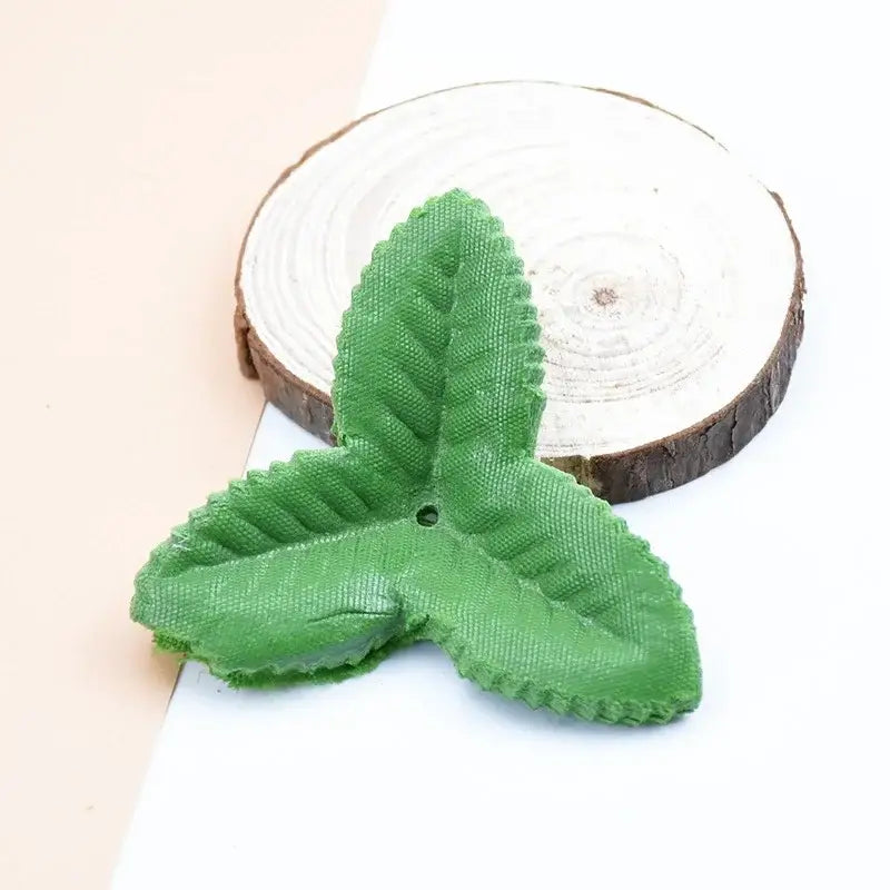DecorBites™ Artificial Green Leaves Silk Roses for Wedding Home Decor DIY Craft