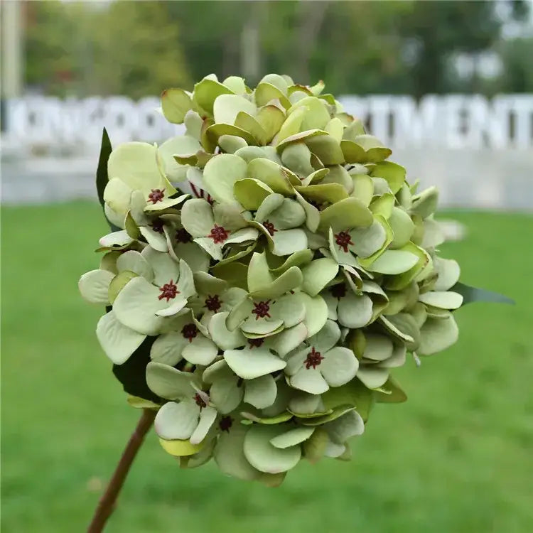 DecorBites™ Artificial Hydrangea Wedding Flowers Wall Home Decoration Indoor Bonsai Bouquet Background