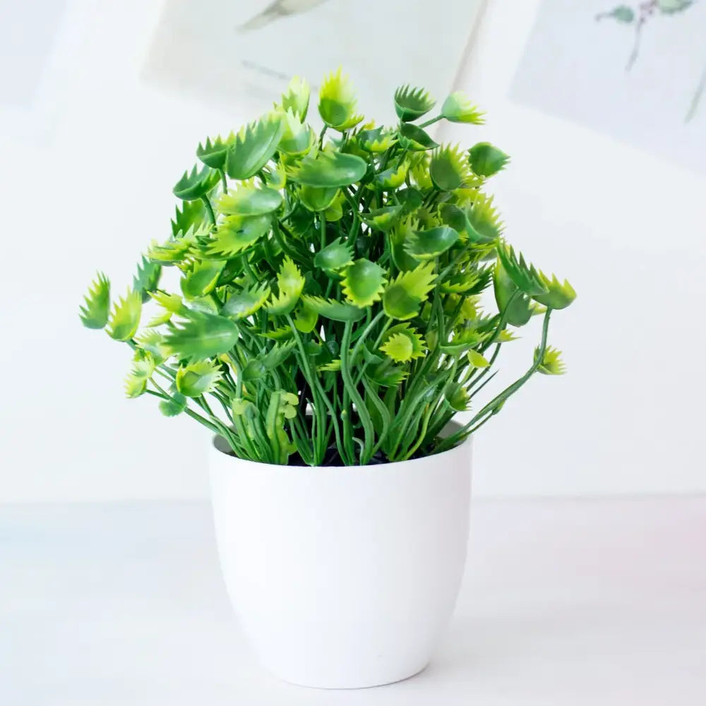 DecorBites™ Artificial Mini Plant Bonsai Greening Potted Desktop Simulation Green Plant
