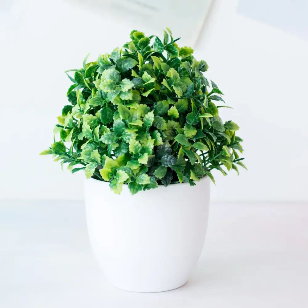 DecorBites™ Artificial Mini Plant Bonsai Greening Potted Desktop Simulation Green Plant