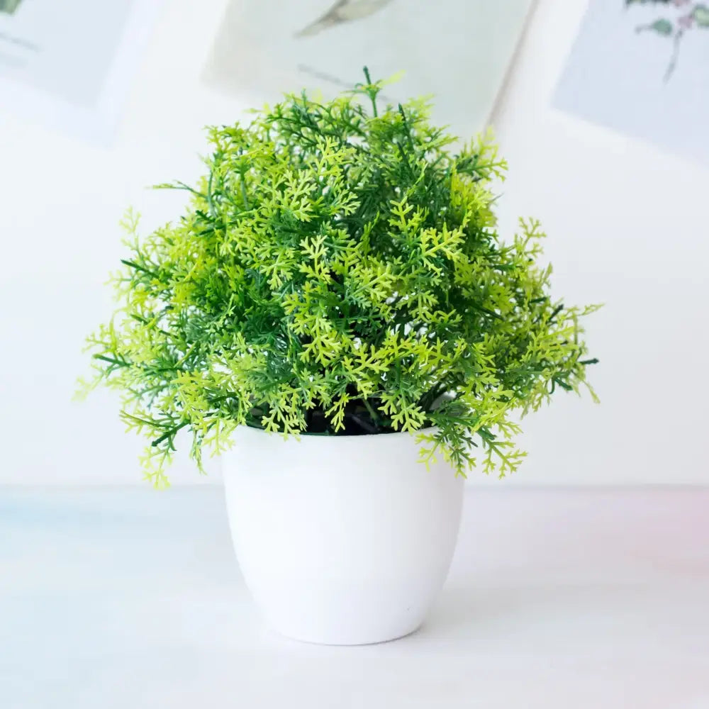 DecorBites™ Artificial Mini Plant Bonsai Greening Potted Desktop Simulation Green Plant