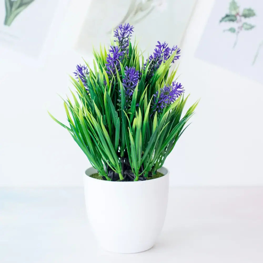 DecorBites™ Artificial Mini Plant Bonsai Greening Potted Desktop Simulation Green Plant