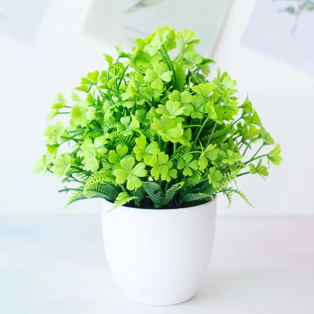 DecorBites™ Artificial Mini Plant Bonsai Greening Potted Desktop Simulation Green Plant