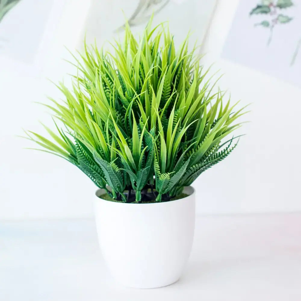 DecorBites™ Artificial Mini Plant Bonsai Greening Potted Desktop Simulation Green Plant