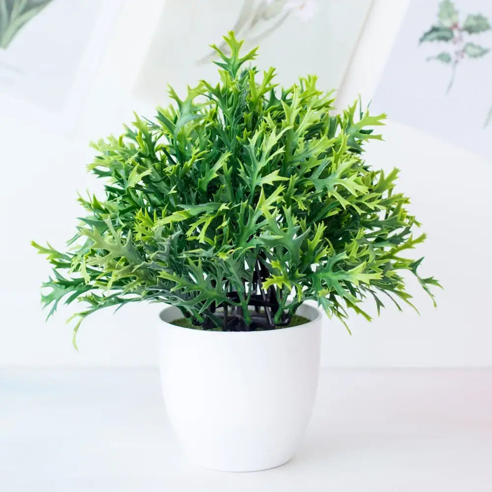 DecorBites™ Artificial Mini Plant Bonsai Greening Potted Desktop Simulation Green Plant