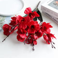 DecorBites™ Artificial Orchid Magnolia Bouquet for Wedding Home Decor and Easter, Living Room Fake Flower