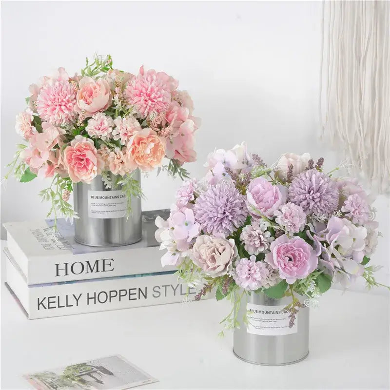 باقة زهور الفاوانيا الاصطناعية من DecorBites™ لديكور المنزل وحفلات الزفاف