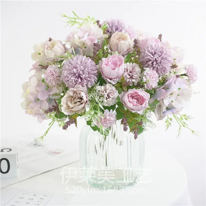 باقة زهور الفاوانيا الاصطناعية من DecorBites™ لديكور المنزل وحفلات الزفاف