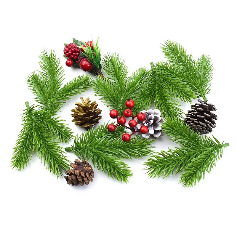 نباتات إبر الصنوبر الاصطناعية من DecorBites™ لديكور عيد الميلاد وأكاليل الزينة التي تصنعها بنفسك