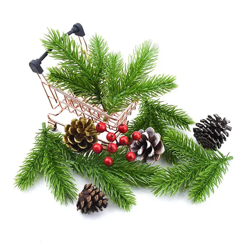 نباتات إبر الصنوبر الاصطناعية من DecorBites™ لديكور عيد الميلاد وأكاليل الزينة التي تصنعها بنفسك