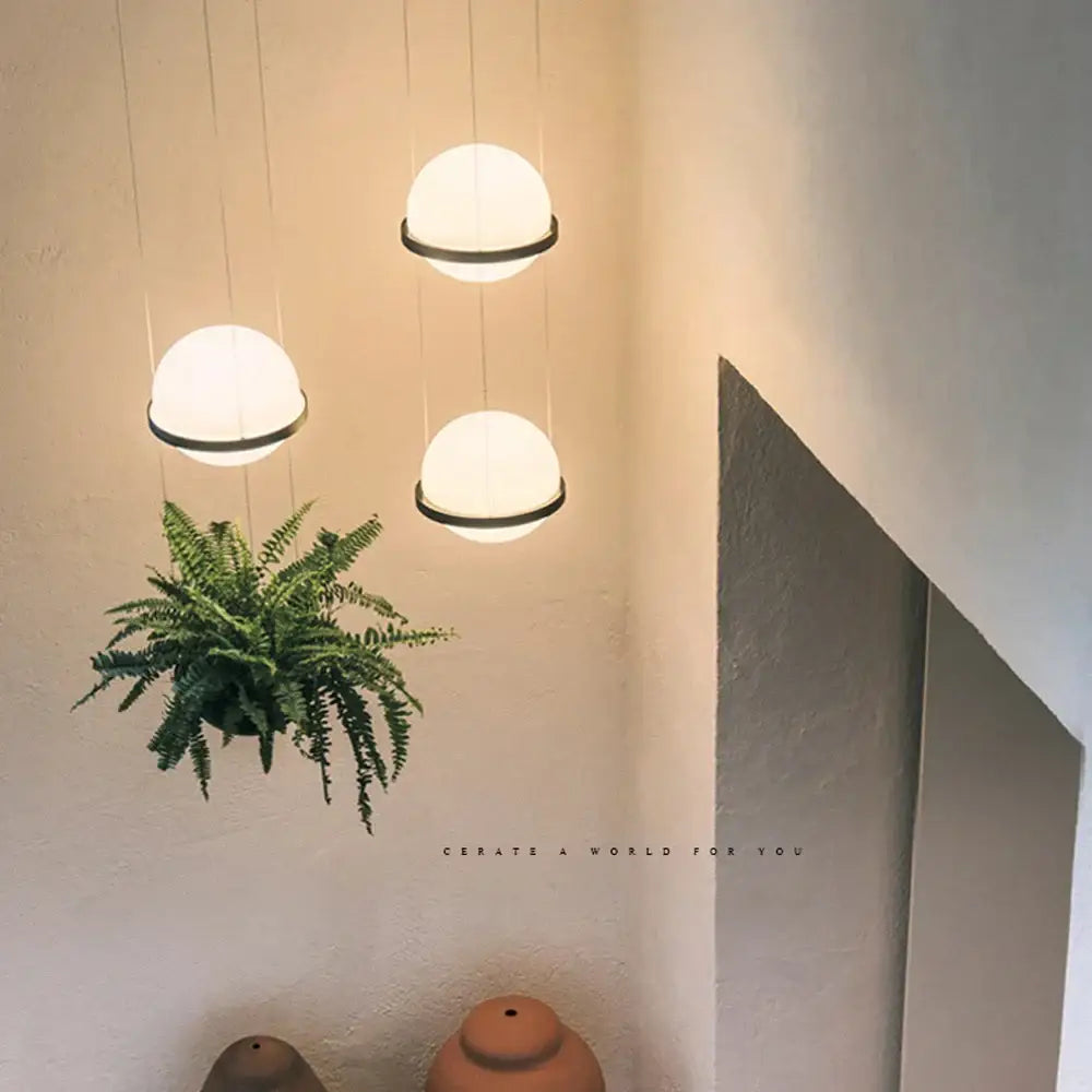 DecorBites™ Artificial Plant Pendant Light: Nordic DIY Sky Garden LED Hanging Lamp