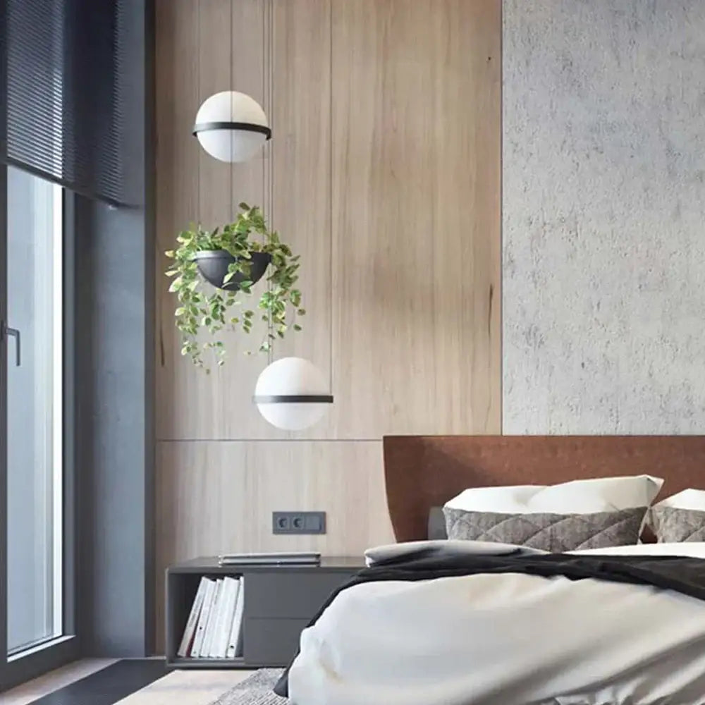 DecorBites™ Artificial Plant Pendant Light: Nordic DIY Sky Garden LED Hanging Lamp
