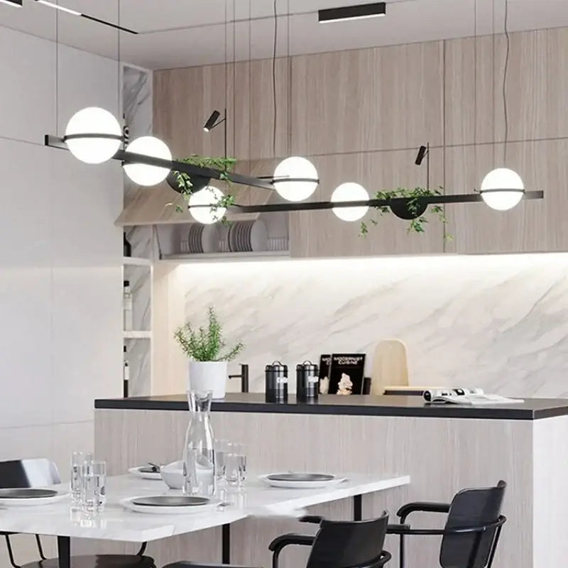 DecorBites™ Artificial Plant Pendant Light: Nordic DIY Sky Garden LED Hanging Lamp