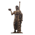 DecorBites™ Asclepius Mini Statue: Greek God of Medicine Resin Figurine for Home Office Decor