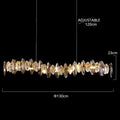 DecorBites™ Ash Crystal Ceiling Chandeliers: Modern Home Decor Hanging Lighting