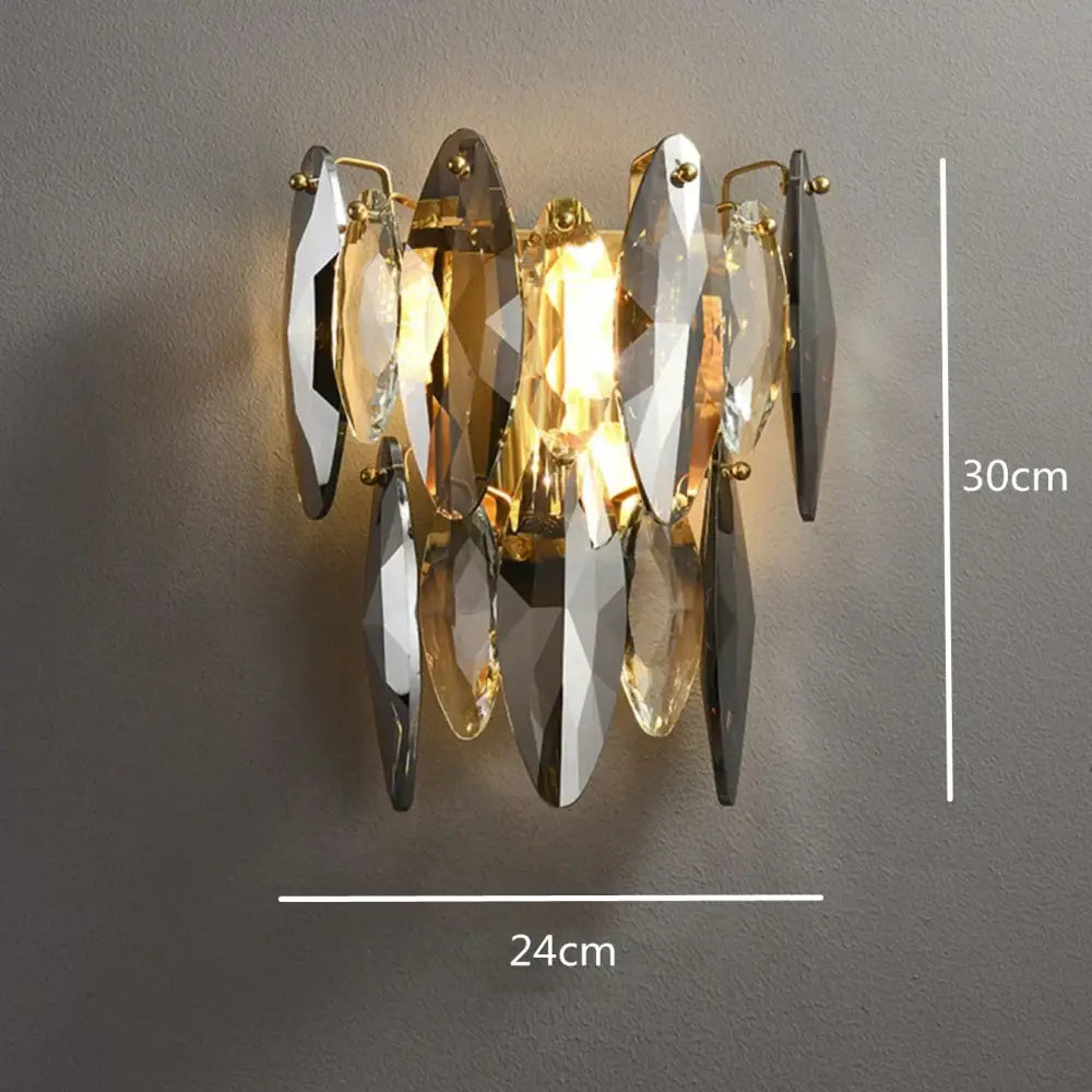 DecorBites™ Ash Crystal Ceiling Chandeliers: Modern Home Decor Hanging Lighting
