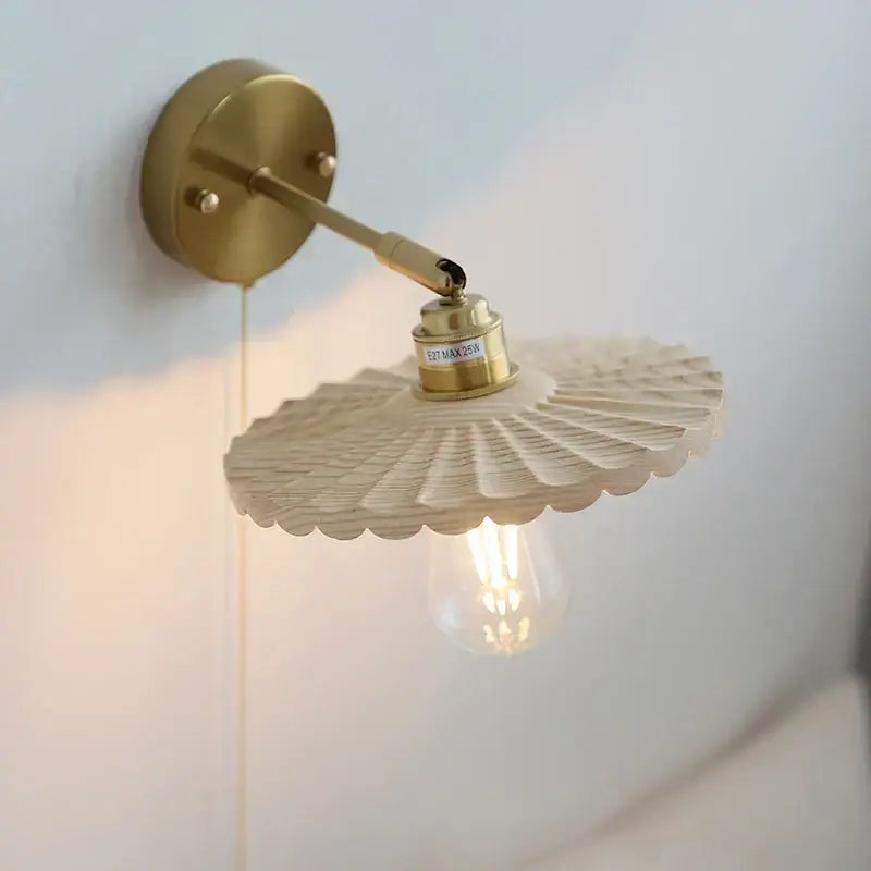 DecorBites™ Ash Wood Up Down LED Wall Lights Living Room Stair Lamp