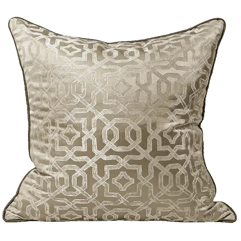 DecorBites™ Asian Landscape Painting Jacquard Square Pillow Cover 45x45cm