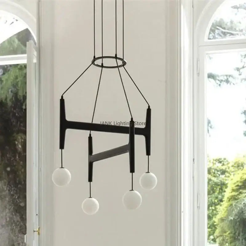 DecorBites™ ASTRA Wood Pendant Light Multi Head LED Chandelier Interior Decor Lamp