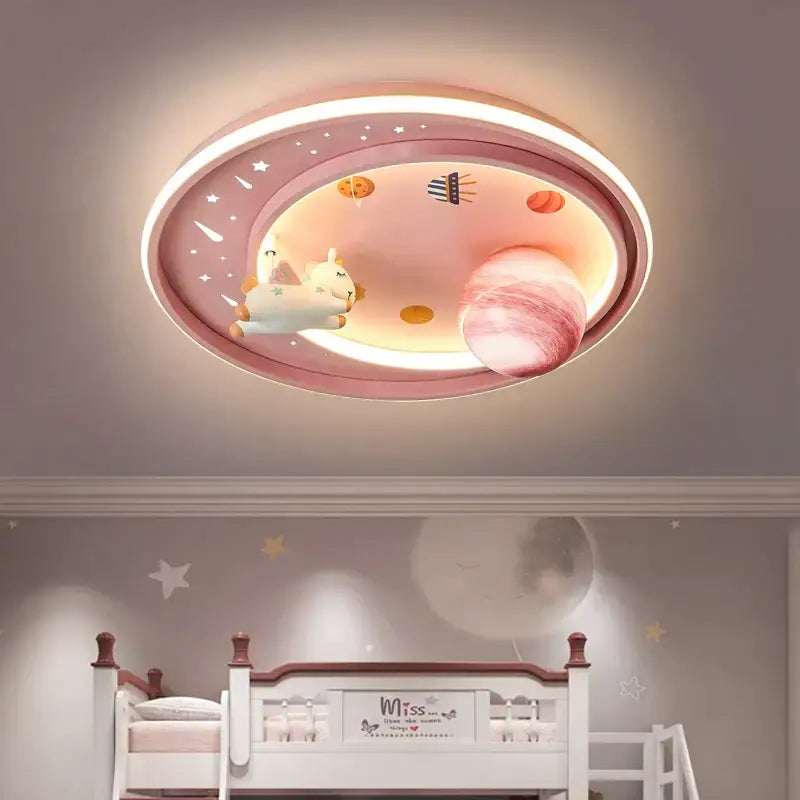 DecorBites™ Astronaut Astros Planet Ceiling Light for Child's Bedroom