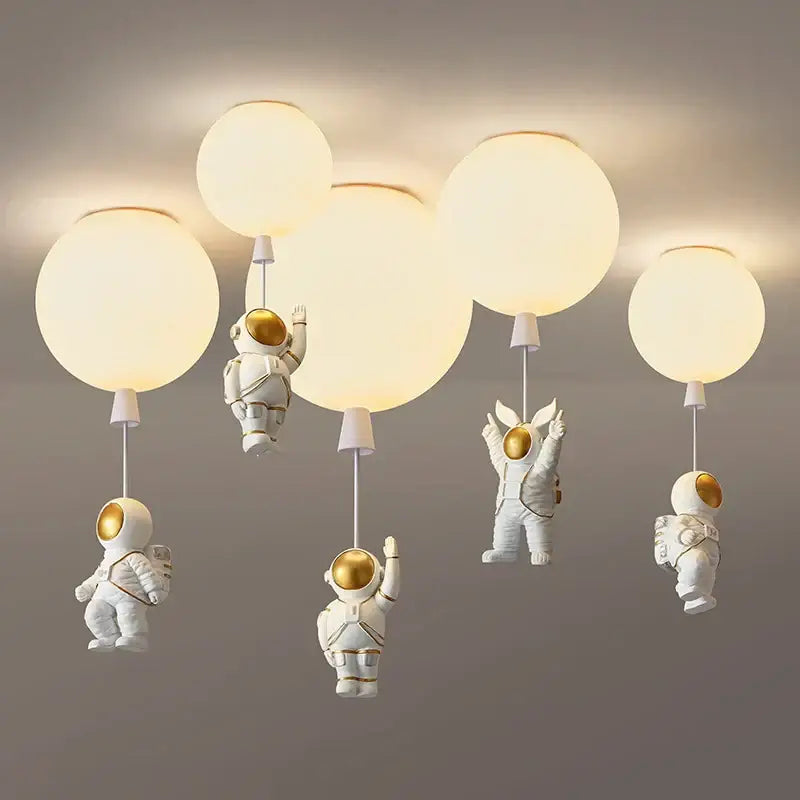 DecorBites™ Astronaut Balloon LED Pendant Light for Children's Nursery Room