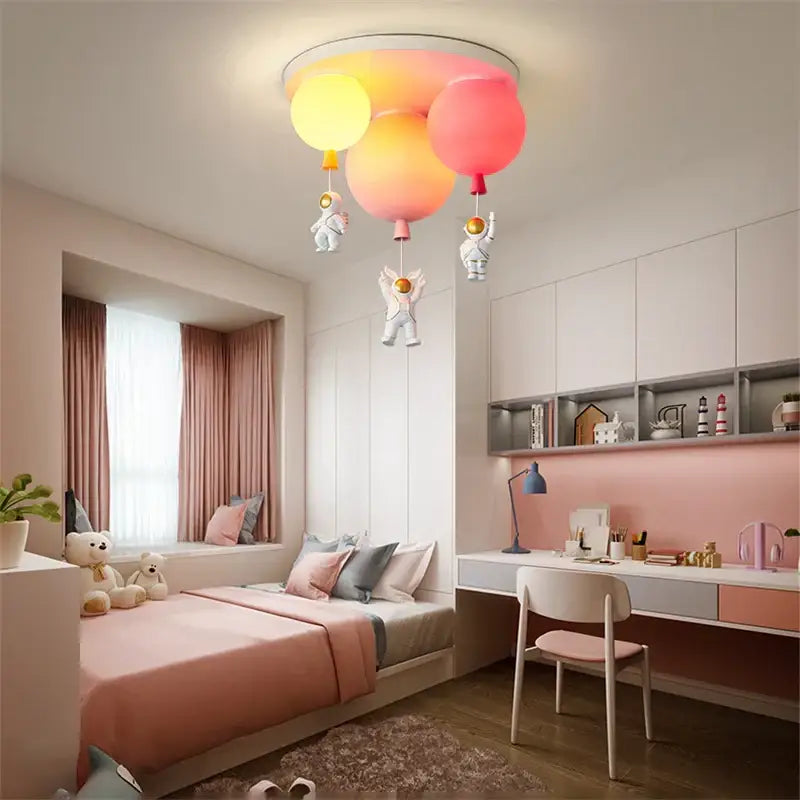 DecorBites™ Astronaut Balloon LED Pendant Light for Children's Nursery Room