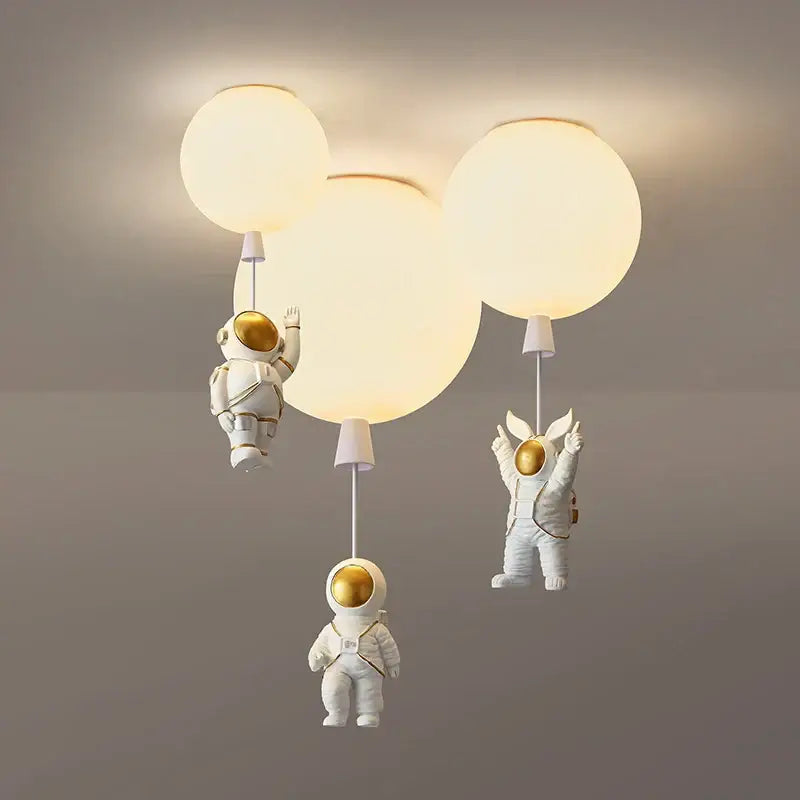 DecorBites™ Astronaut Balloon LED Pendant Light for Children's Nursery Room