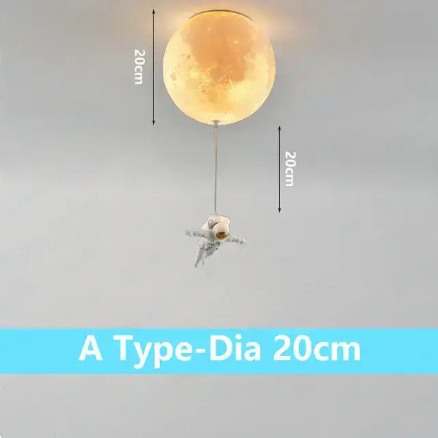 DecorBites™ Astronaut Bubble Chandelier Light - Moonlight Bedroom Ceiling Lamp