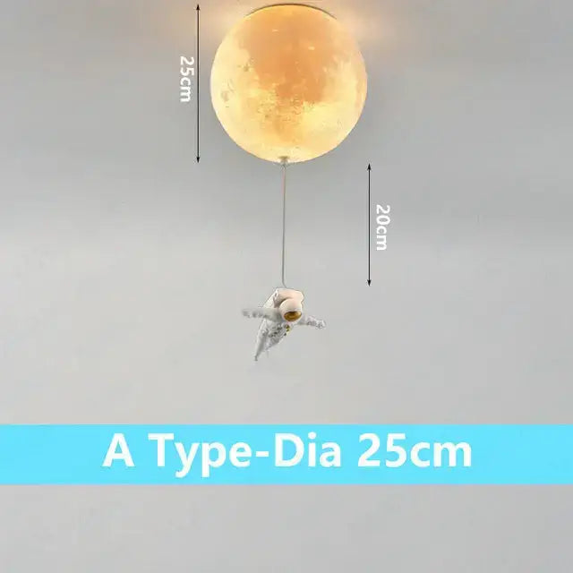 DecorBites™ Astronaut Bubble Chandelier Light - Moonlight Bedroom Ceiling Lamp