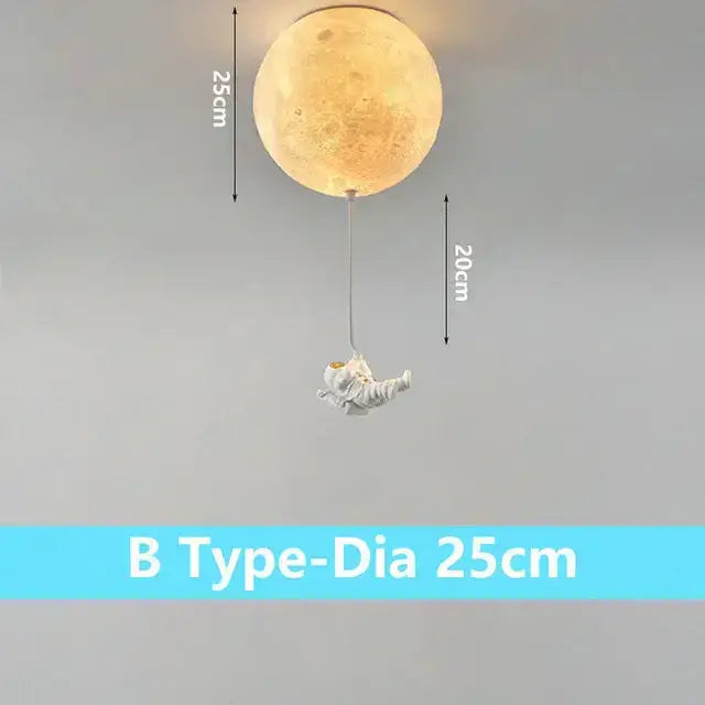 DecorBites™ Astronaut Bubble Chandelier Light - Moonlight Bedroom Ceiling Lamp