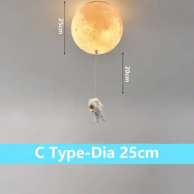 DecorBites™ Astronaut Bubble Chandelier Light - Moonlight Bedroom Ceiling Lamp