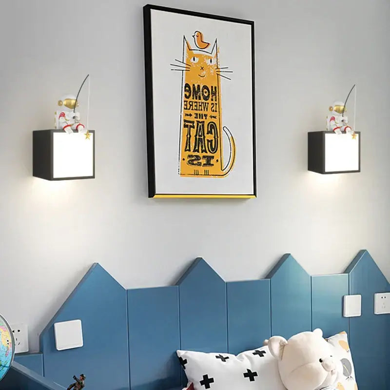 DecorBites™ Astronaut Cartoon Sconce Metal Lighting for Creative Living Room Décor