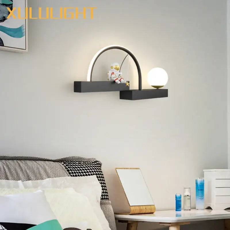DecorBites™ Astronaut Cartoon Sconce Metal Lighting for Creative Living Room Décor