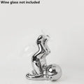 DecorBites™ Astronaut Ceramic Wine Rack: Handmade Bar Accessories, Animal Sculpture Figurine